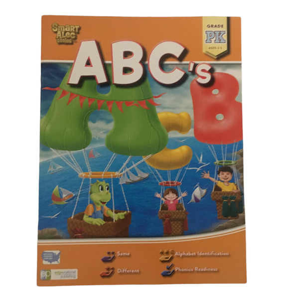 Smart Alec Series: ABCs PK and Ready For School K activity books. New - Picture 2 of 4